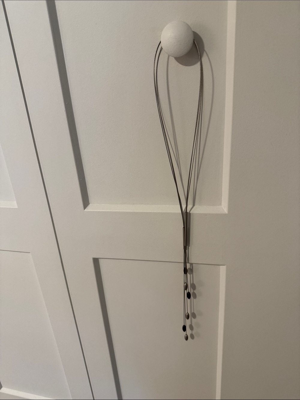 Unique, handmade, piano string necklace